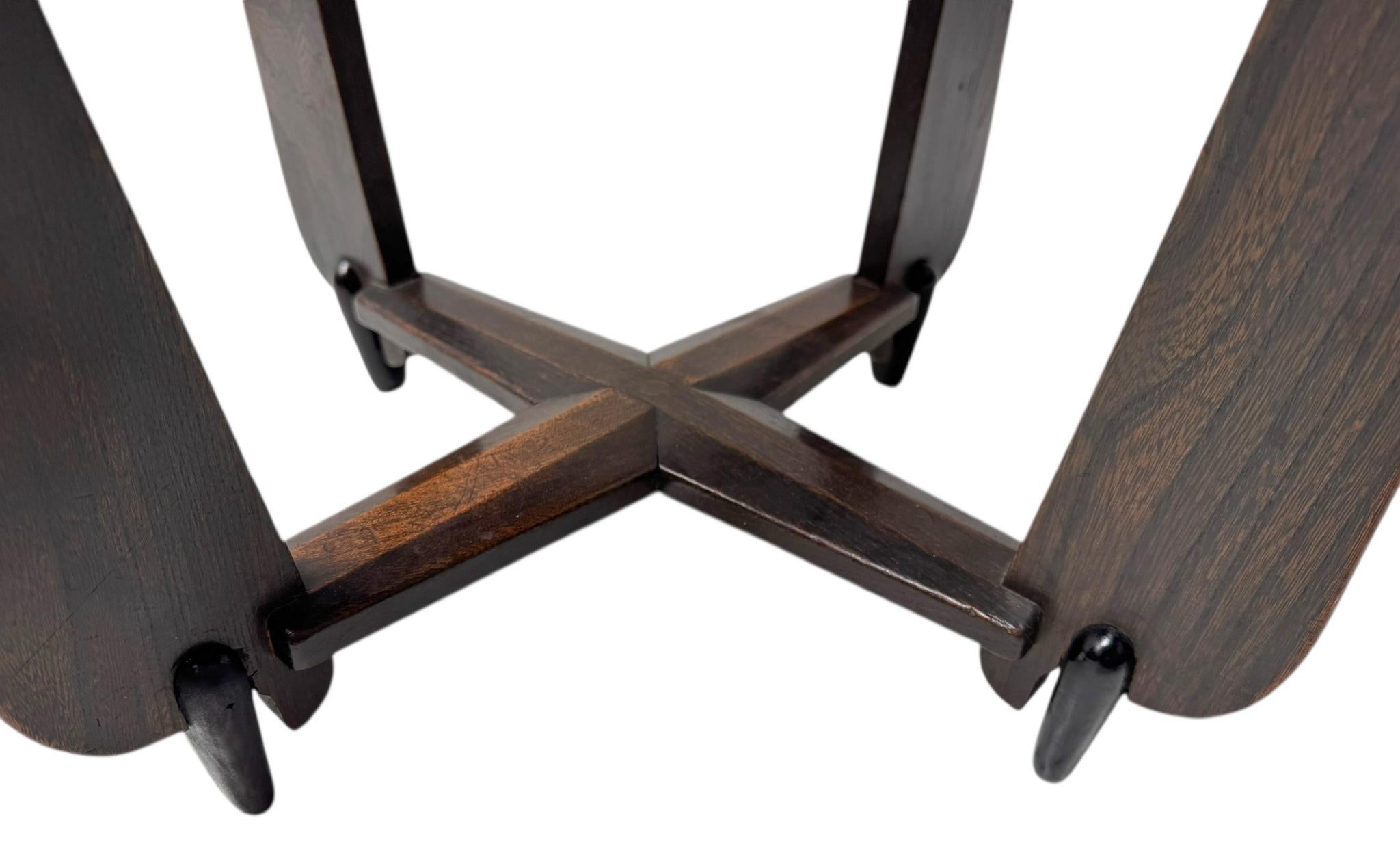 Art Deco Amsterdamse School Side Table by Architect Christiaan Bartels, 1920s For Sale 6
