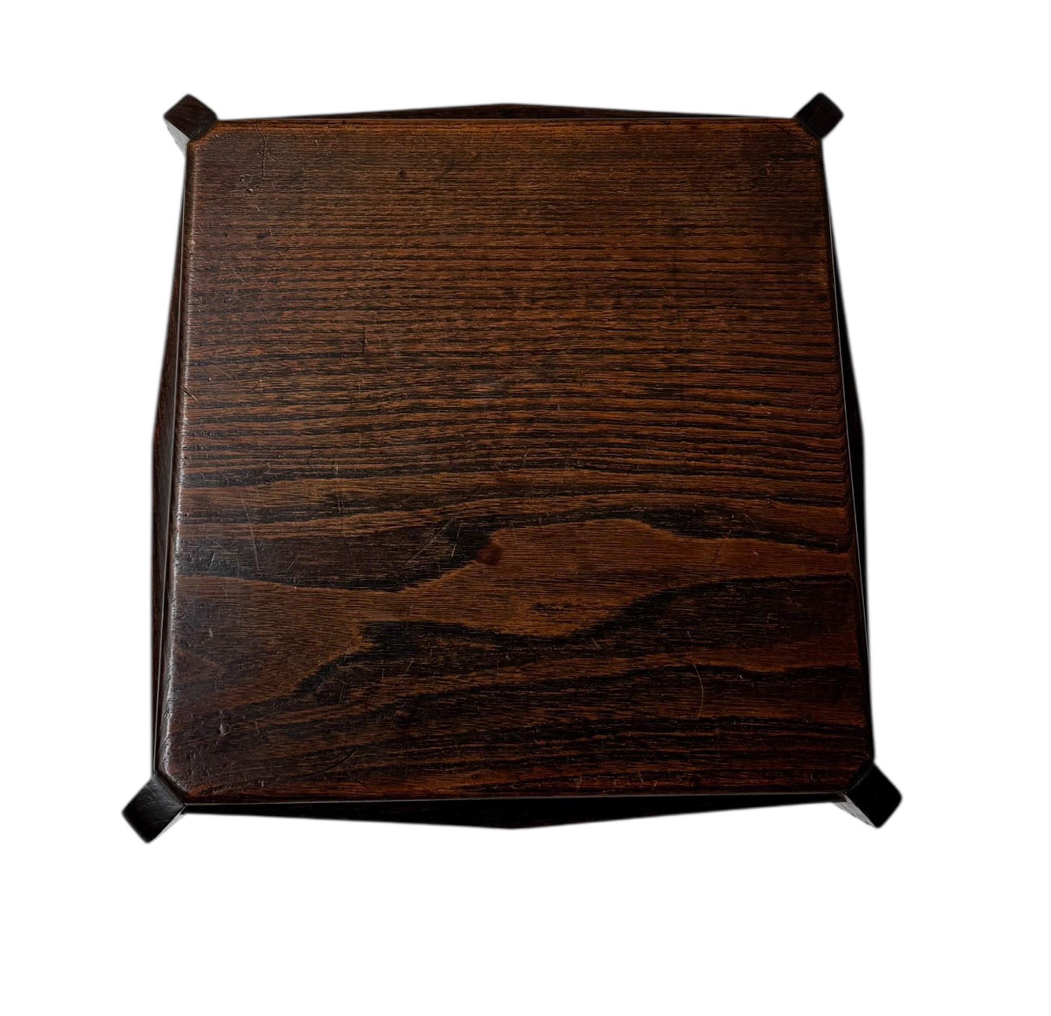 Art Deco Amsterdamse School Side Table by Architect Christiaan Bartels, 1920s For Sale 4