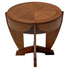 Table d'appoint Art Déco Amsterdamse School de P.E.L. Izeren pour De Genneper Molen