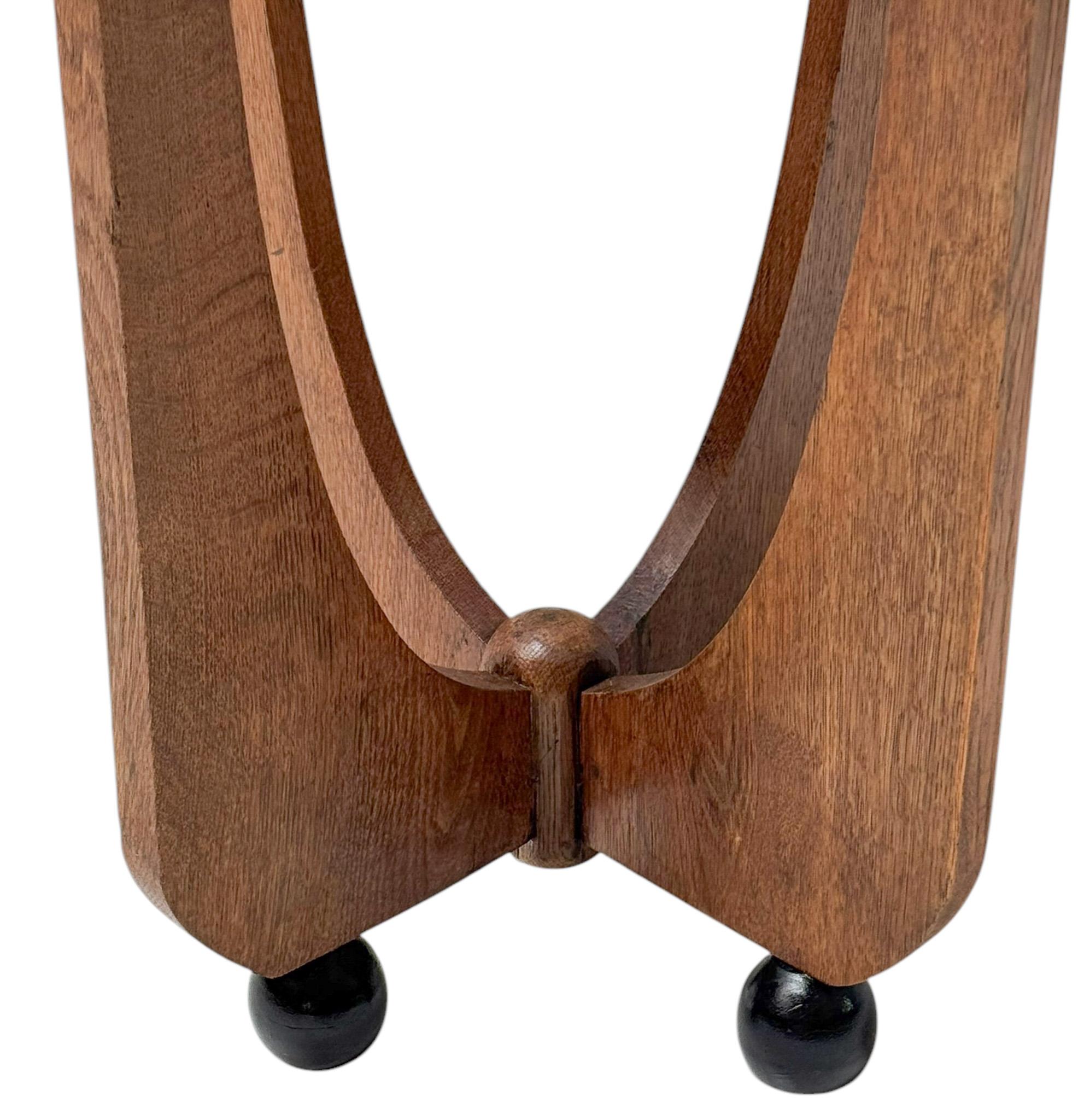 Mesa auxiliar o pedestal de la Escuela Amsterdamse Art Decó, años 20 en venta 2