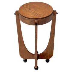 Art Deco Amsterdamse School Side Table or Pedestal, 1920s