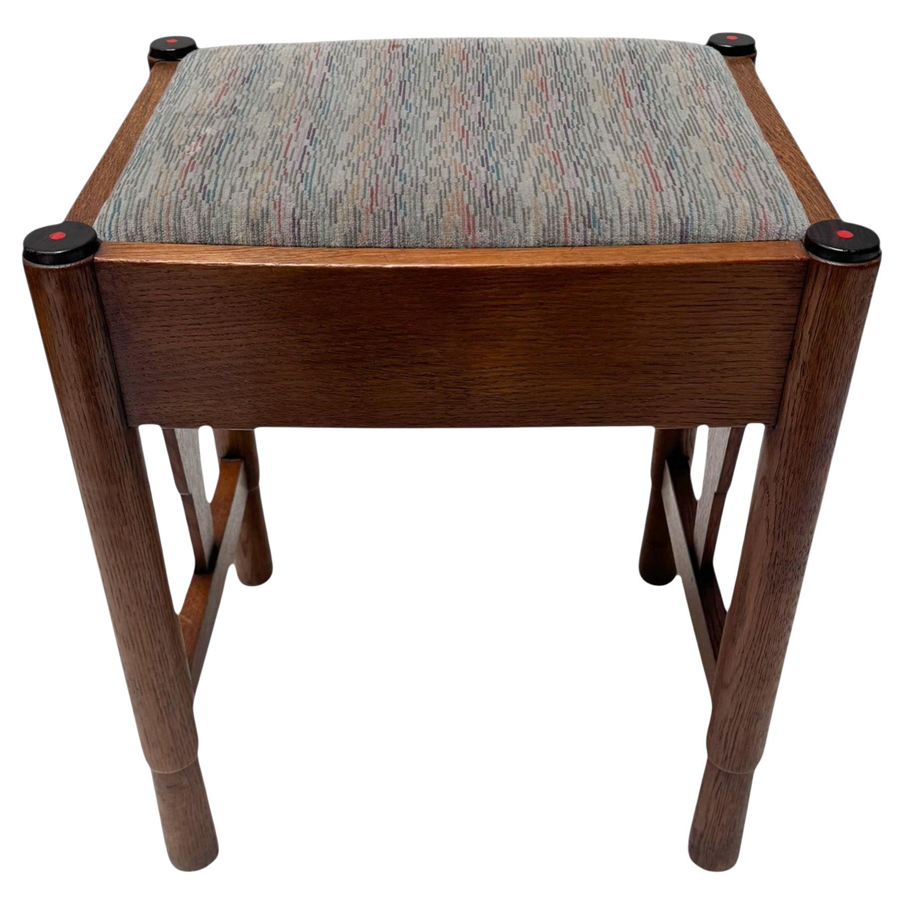 Tabouret d'école Amsterdamse Art Deco avec siège réglable, années 1920 en vente