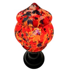 Lámpara de sobremesa Art Decó de la Escuela Amsterdamse, años 30