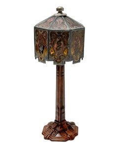 Art Deco Amsterdamse School Table Lamp by Napoleon le Grand, 1920s