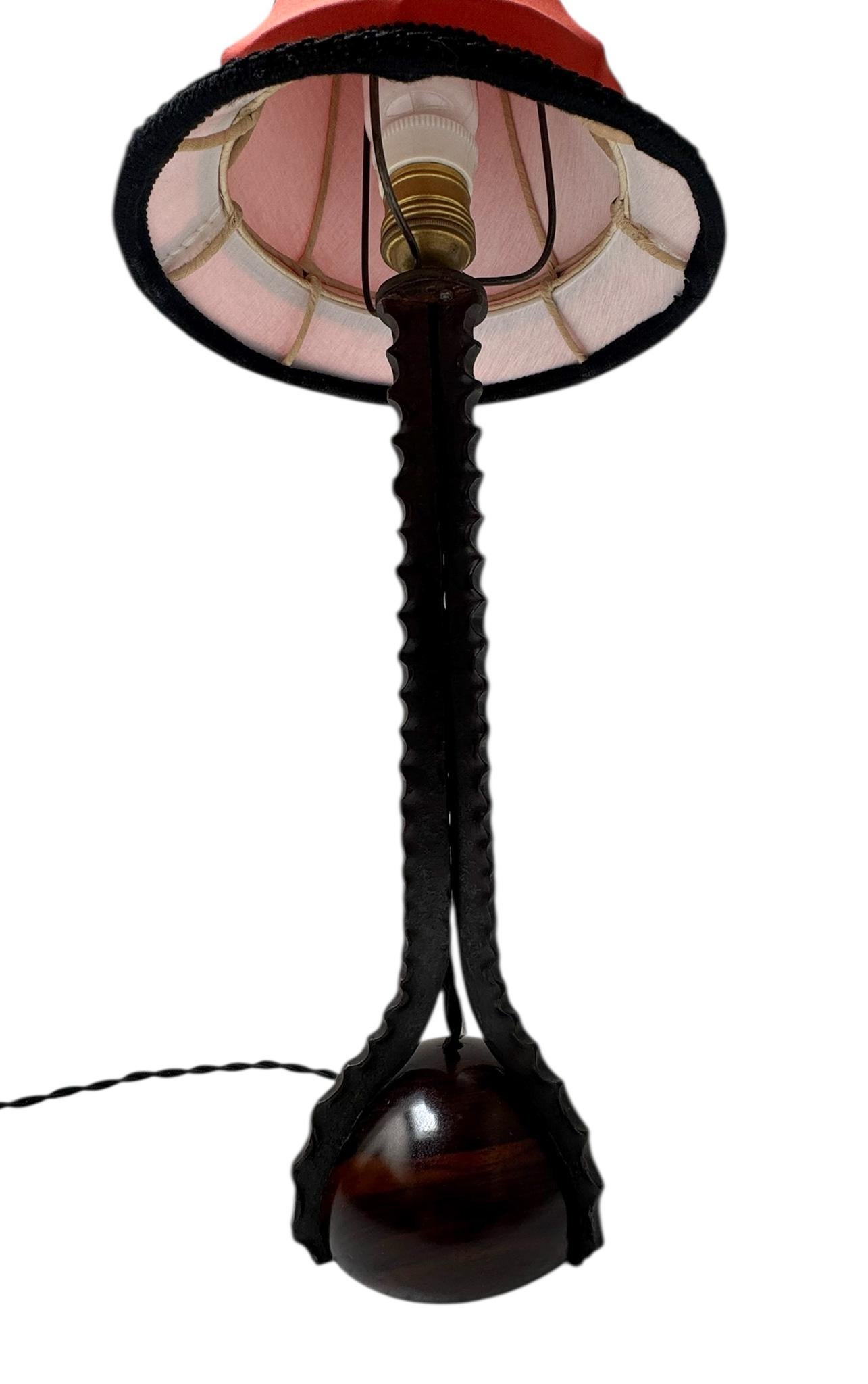 Lampe de table Art déco de l'école d'Amsterdam par Piet Kramer, années 1920 en vente 4