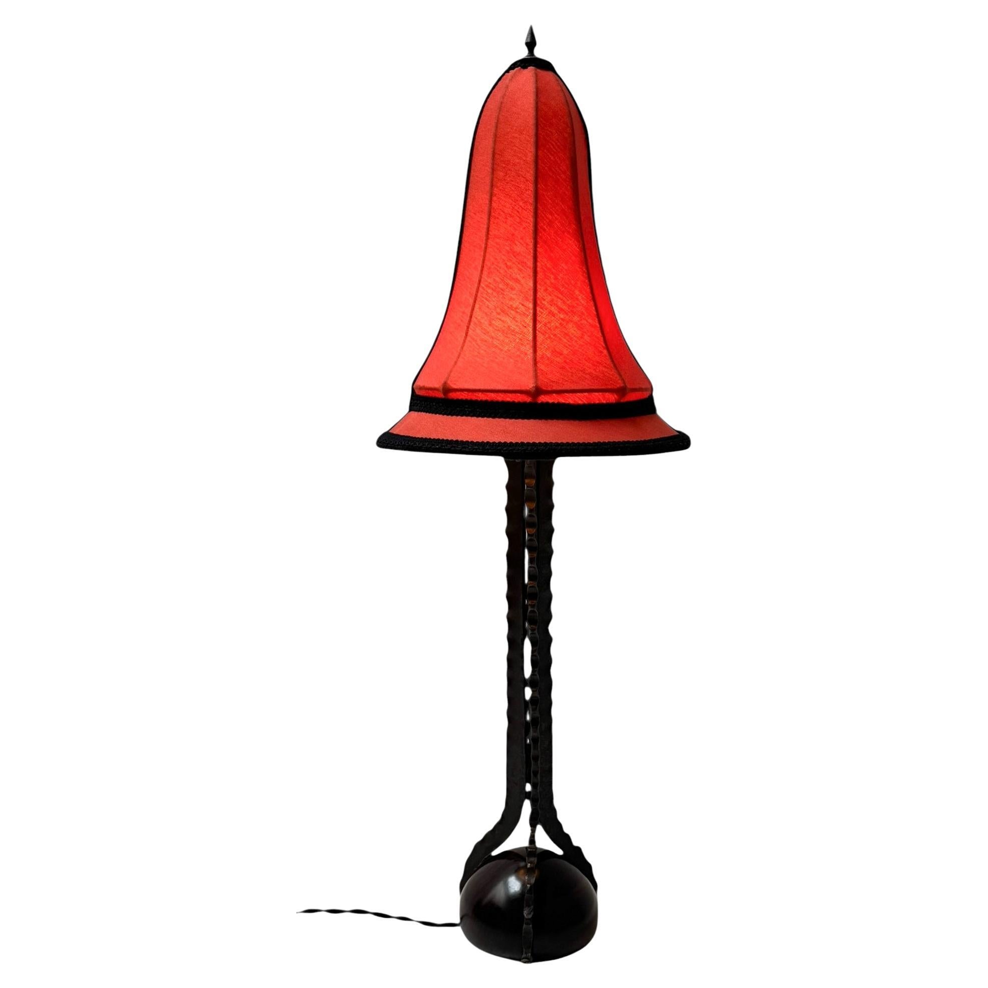 Art Deco Amsterdamse School Tischlampe von Piet Kramer, 1920er Jahre im Angebot