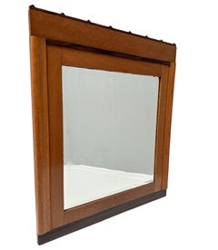 Specchio da parete Art Deco della Scuola di Amsterdam di Fa. Perforazione di Amsterdam, anni '20