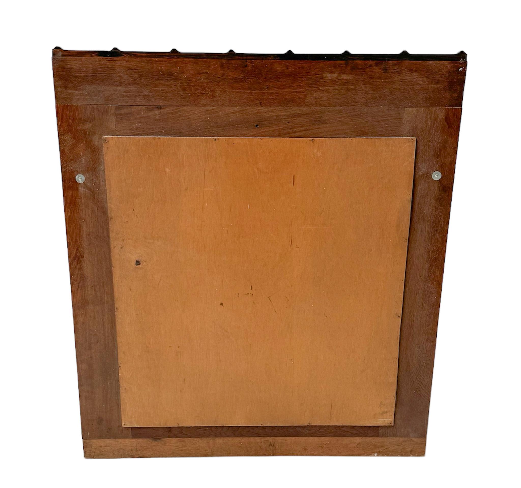 Espejo de pared Art Deco Escuela Amsterdamse de Fa. Perforación Amsterdam, años 20 Art Decó en venta