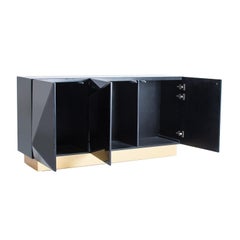 Buffet à miroir de style brutaliste