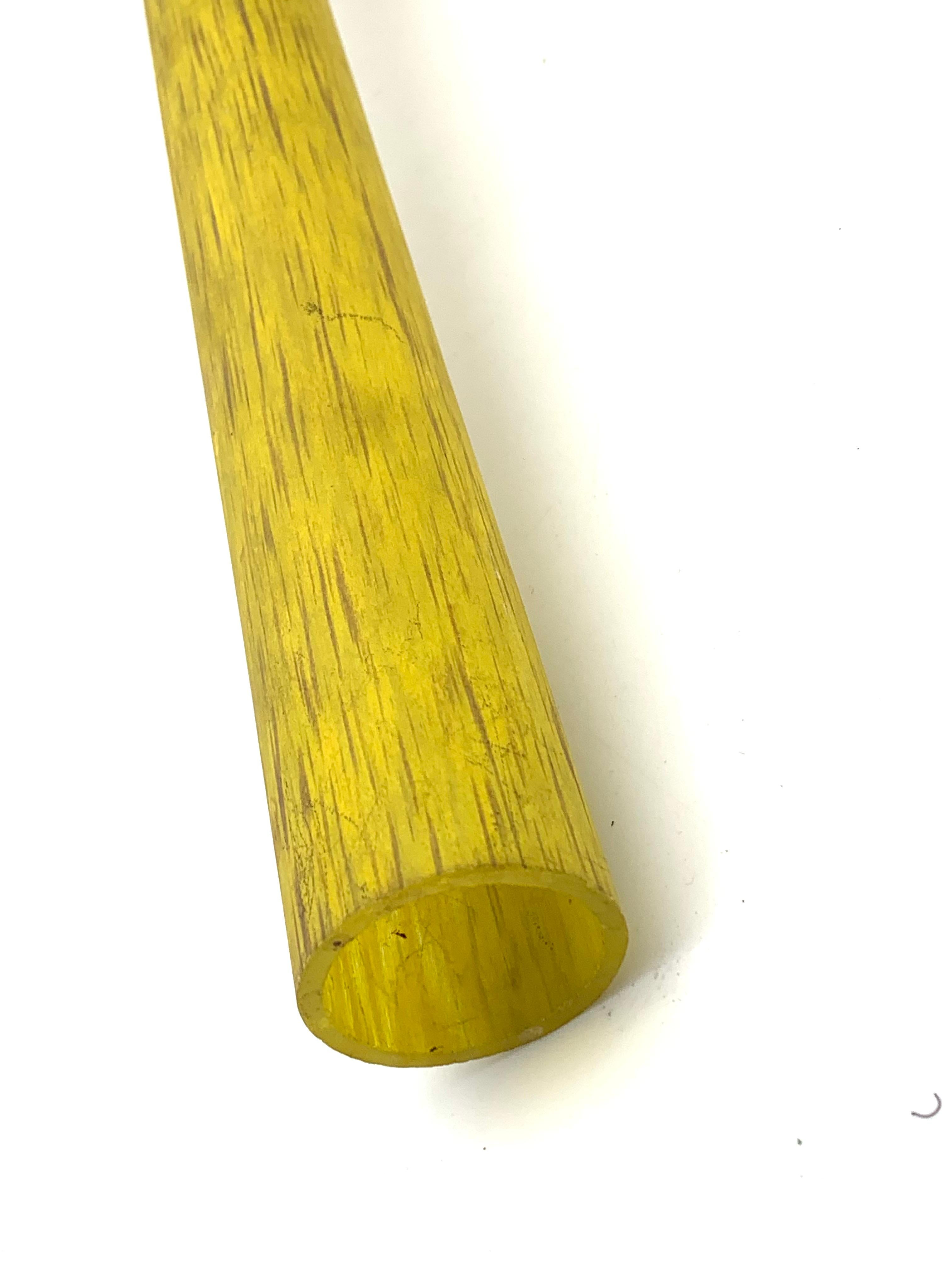 Art Deco André Delatte Nancy Yellow Mauve Glass Vase 'Berluze' Shape In Good Condition For Sale In Munich, DE