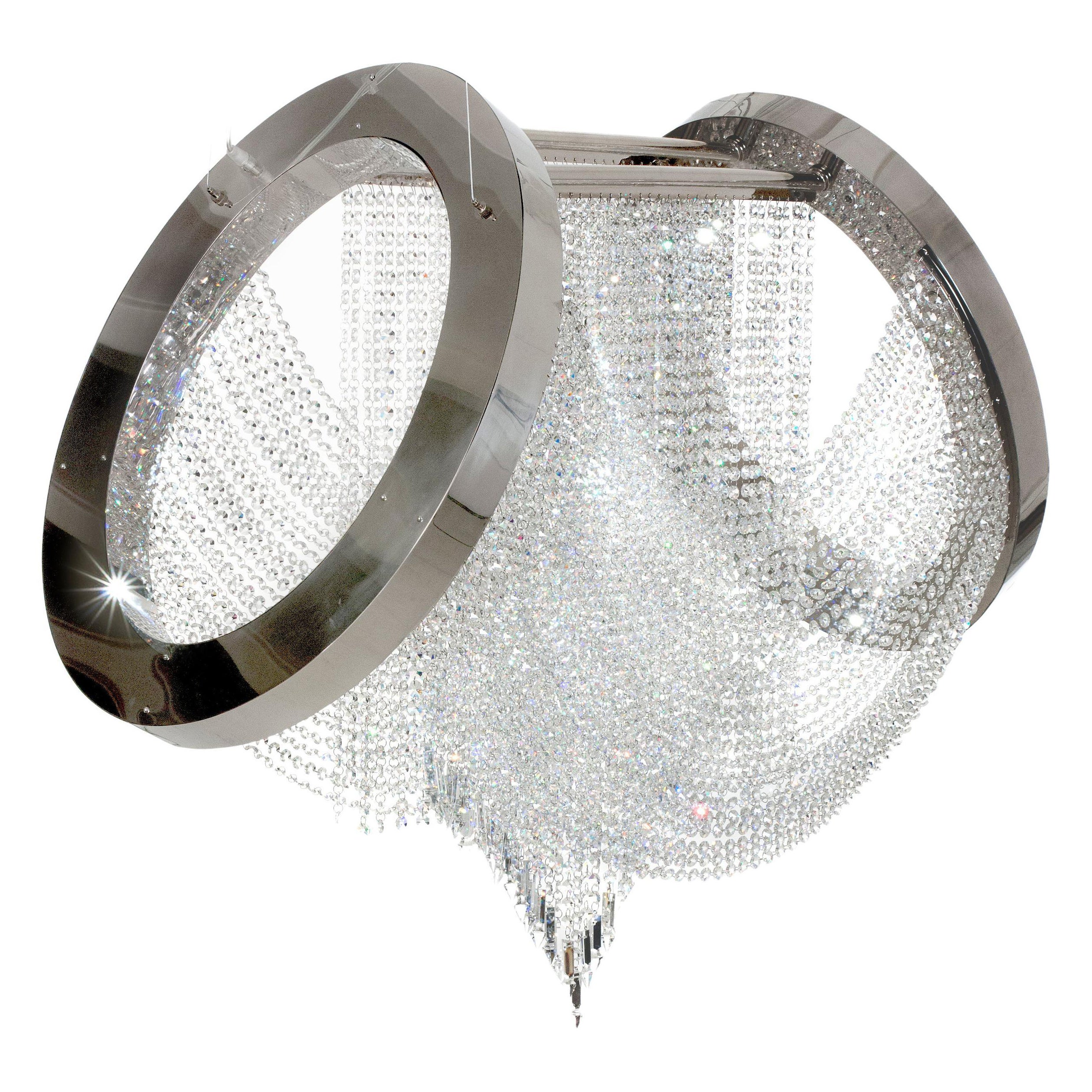 Lampadario Art Deco Anelar Swarovski Fatto a mano in Portogallo da Greenapple in vendita