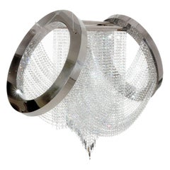 Lustre Art Déco anéolaire en cristal Swarovski fabriqué à la main au Portugal par Greenapple