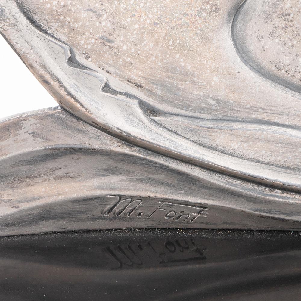 XX secolo Scultura di pesce angelo in stile Art Deco di M. Font c1925 in vendita