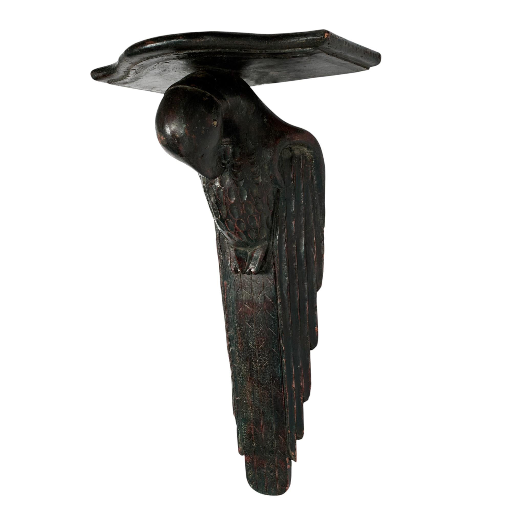 Anglo-Indian Art Deco Anglo Indian Bird Wall Bracket For Sale
