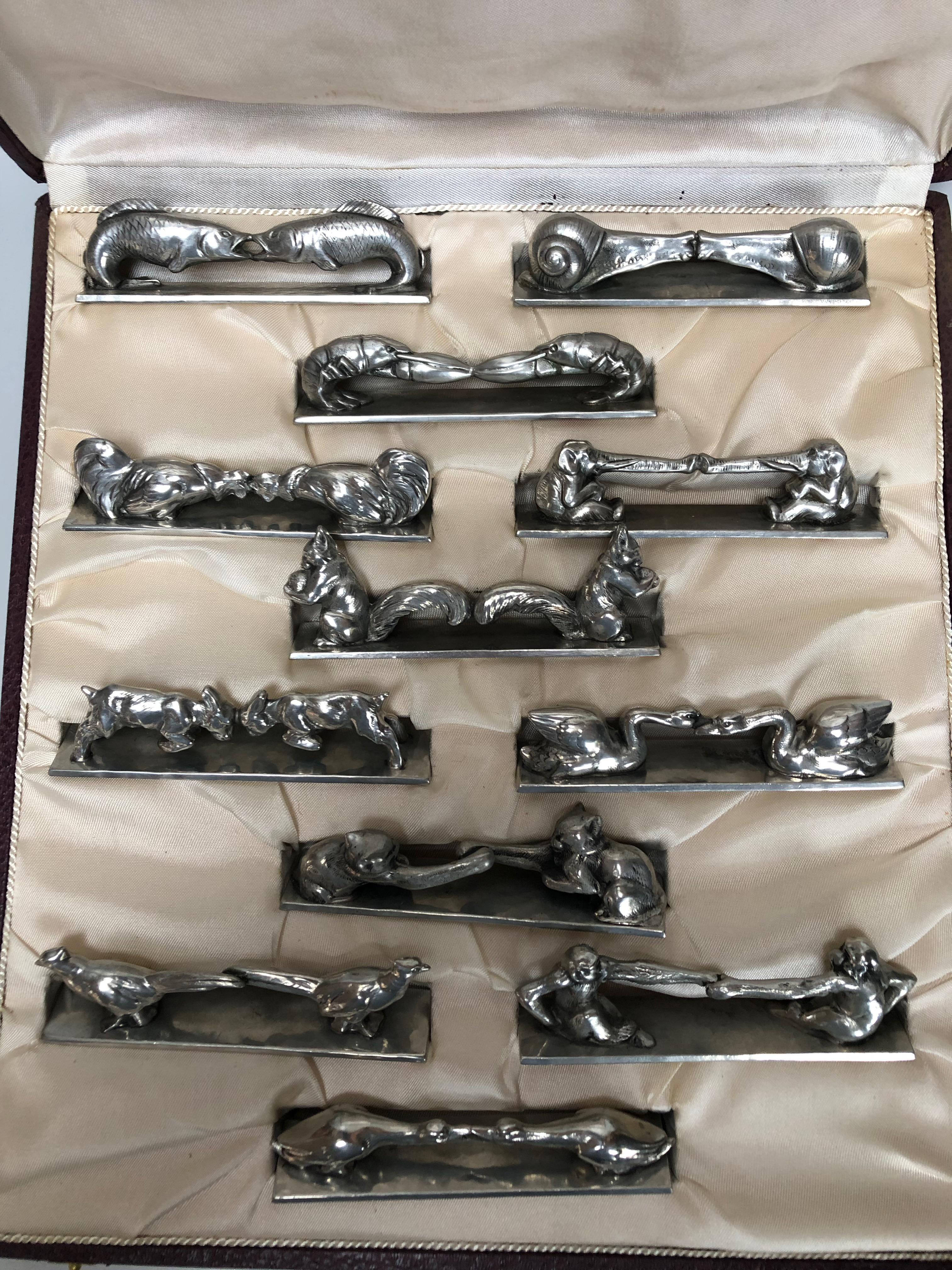Art Deco Animal Knife Holder In Excellent Condition For Sale In NANTES, FR