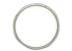 Art Deco Anniversary Band Original 1930's Platinum Antique Eternity Band