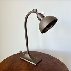 Art Deco antique brass table lamp. France, early 20th Century