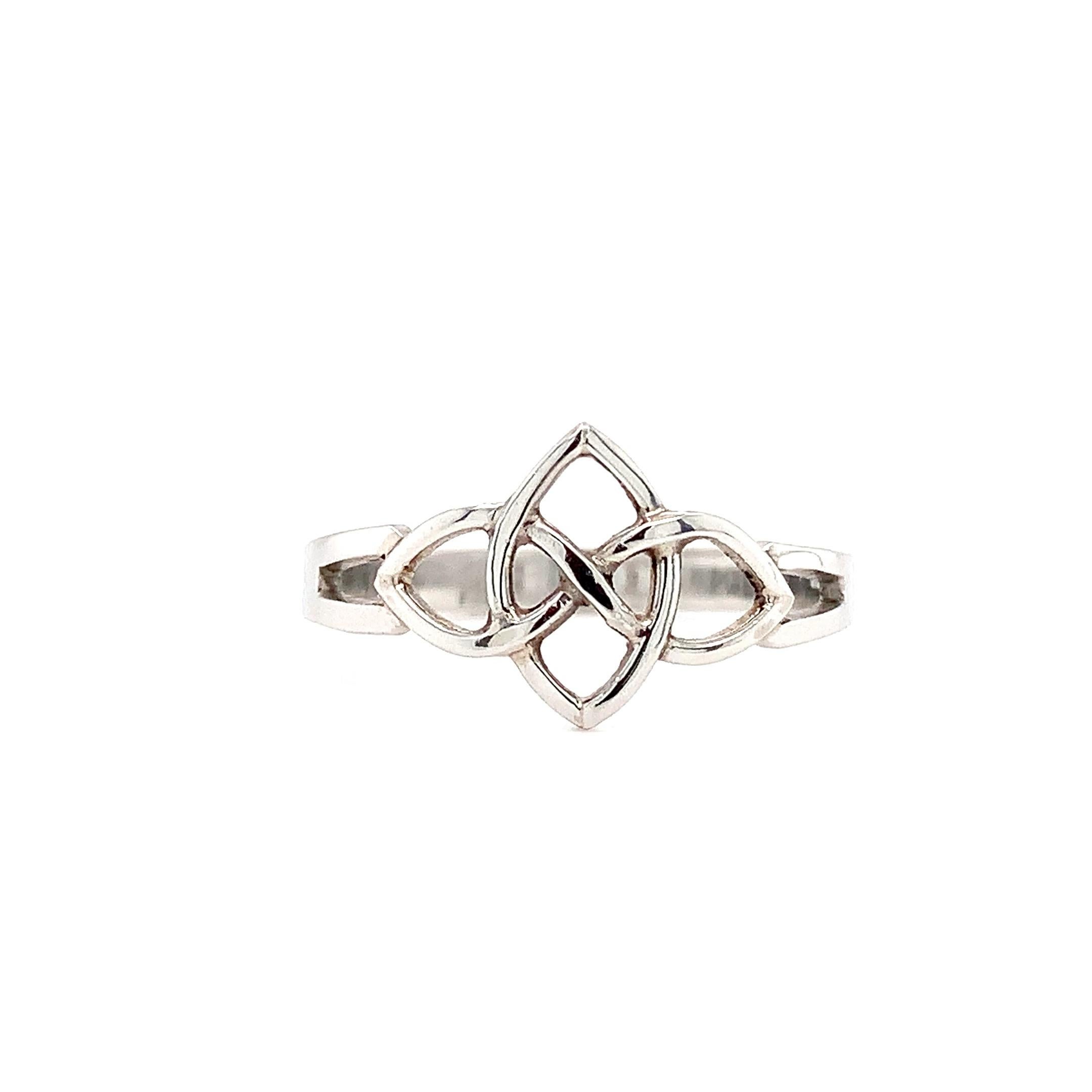 Art deco antique Celtic unisex Ring Platinum For Sale 1