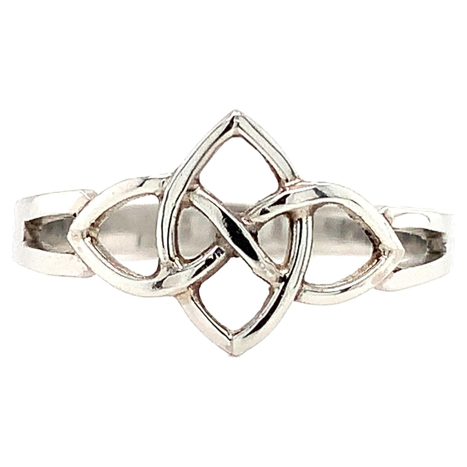 Art deco antique Celtic unisex Ring Platinum For Sale