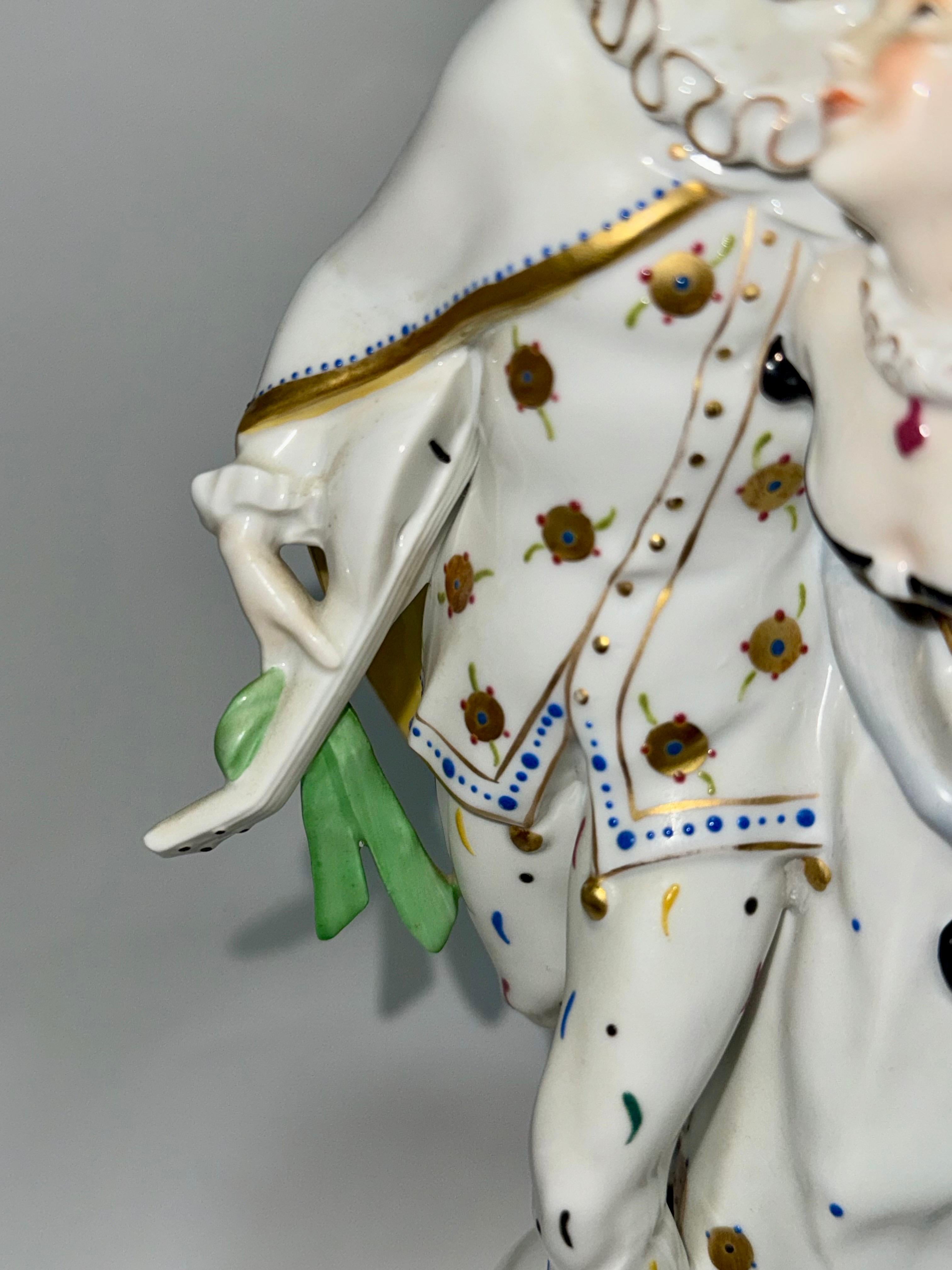 Porcellana Arte Antiques Arlecchino e Colombina Katzhütte, Turingia, 1930 ca. in vendita