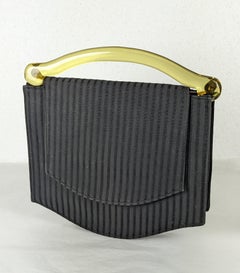 Art Deco Apple Juice Bakelite Faille Bag