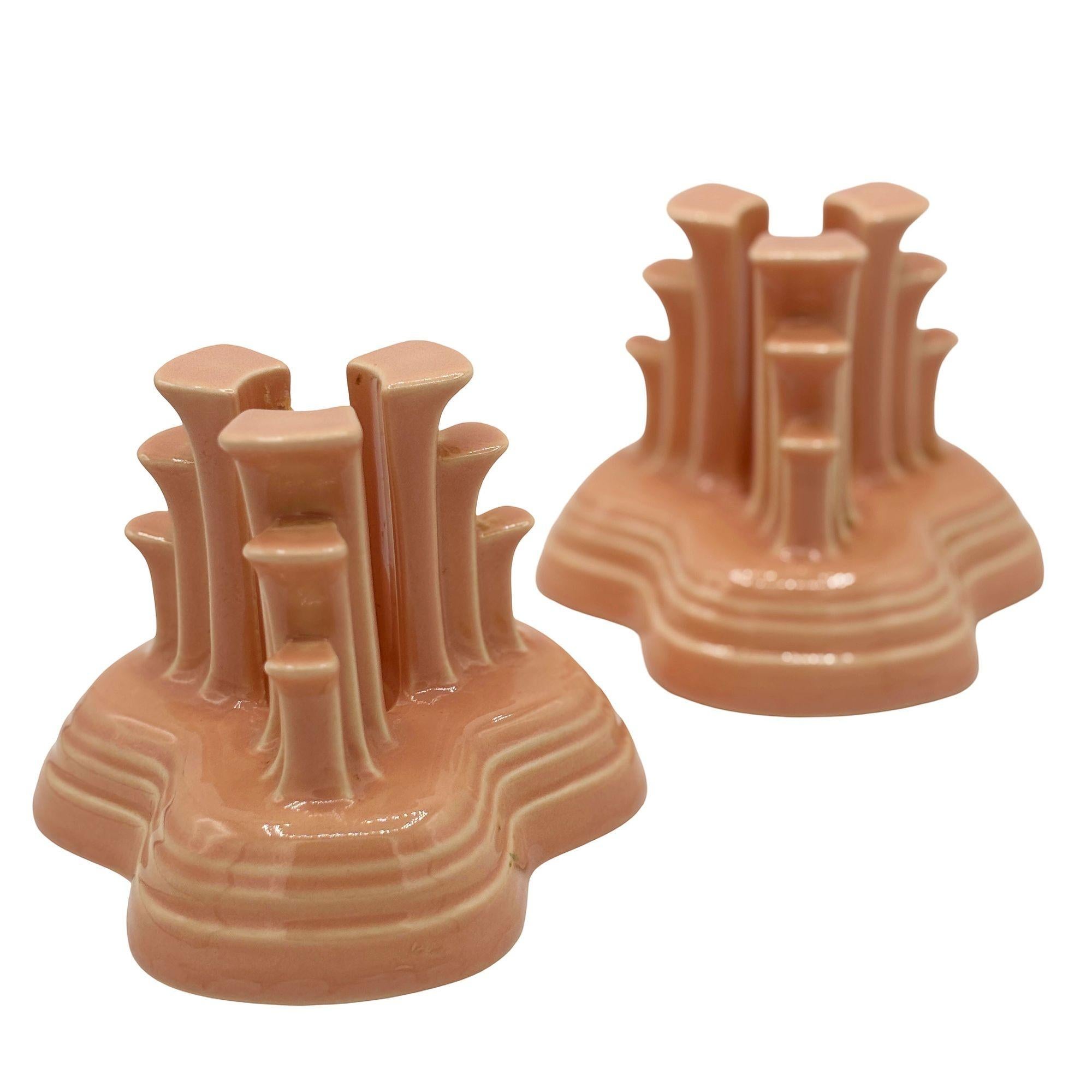 Mid-century era tripod Pyramid Candle Holder by Fiesta Ware! This piece comes in the shade named 