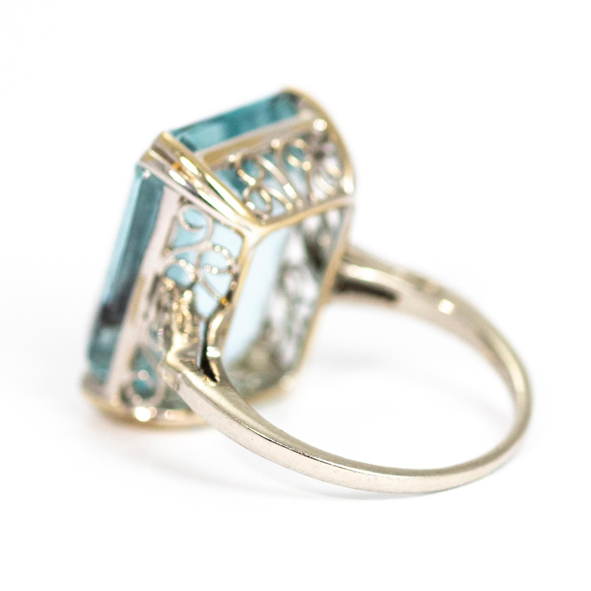 art deco cocktail ring