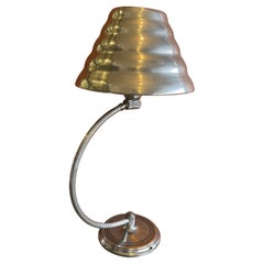 Art Deco Arc Desk Lamp with Tin Shade by Chase