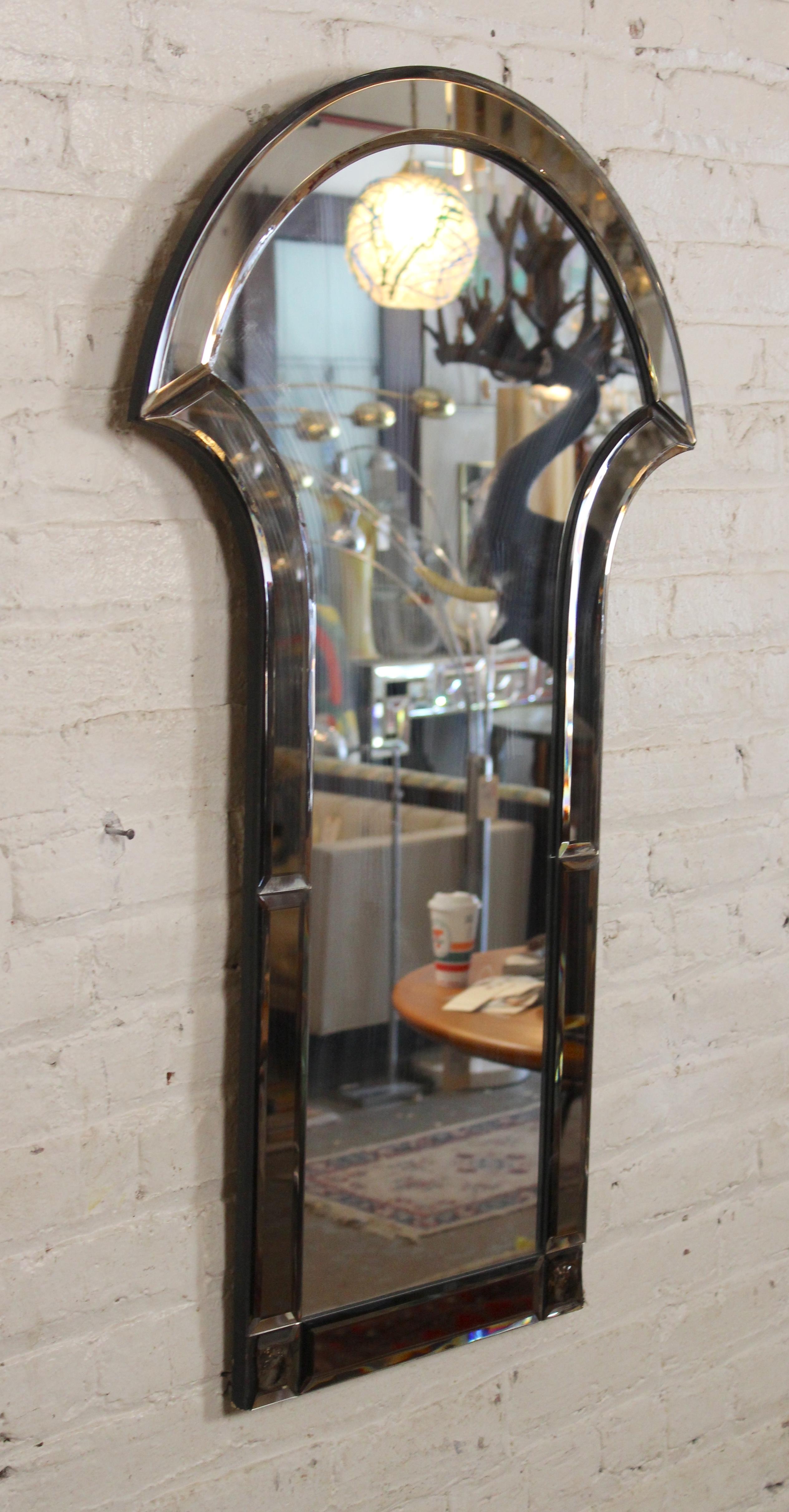 Art Déco Specchio da parete ad arco Art Deco Mirror in vendita