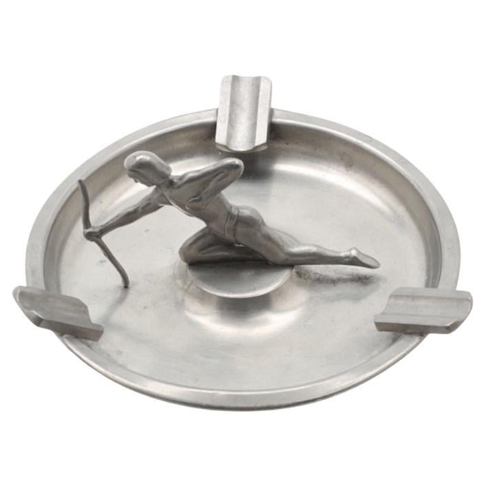 Art Deco Archer Aschenbecher von Svenska Metallverken/ SVM Handarbete für Svenskt Tenn im Angebot