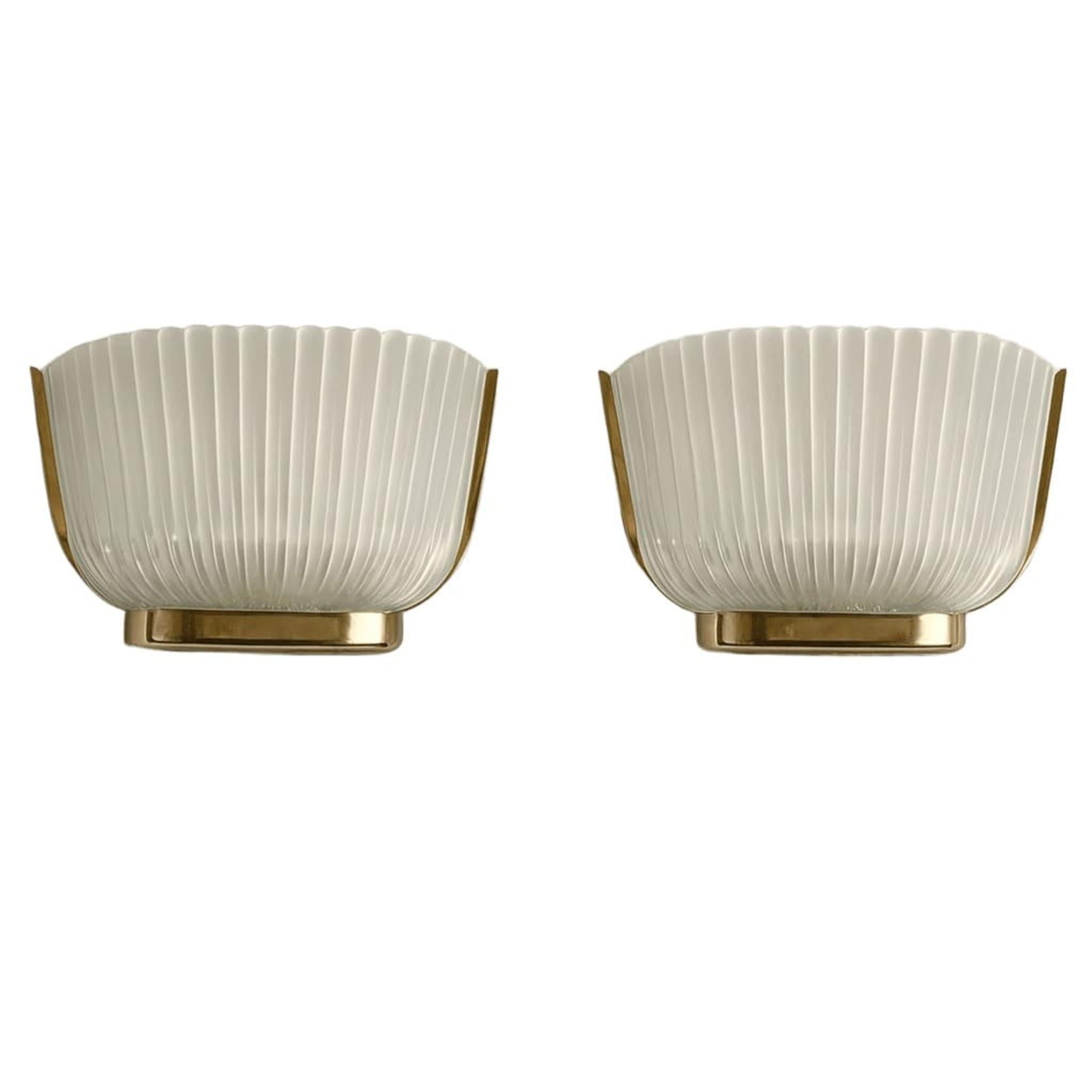 Art deco Sconces Murano Glass wall lights by Archimede Seguso, Italy, 40s
