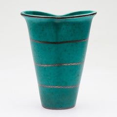 Vase Art Déco ""Argenta"" Vase de Wilhelm Kåge pour Gustavsberg, Suède