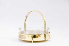 Centro de mesa Art Decó Argentor con interior de cristal original viena hacia 1920