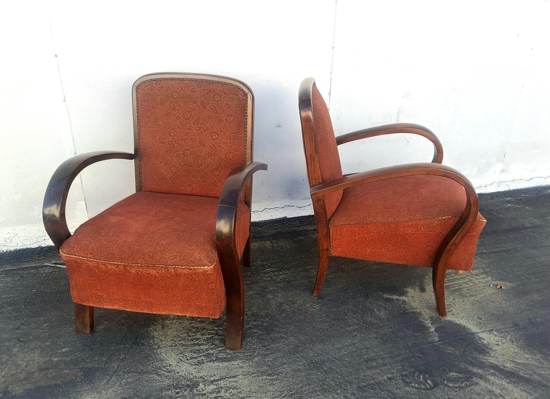 art deco armchairs for sale