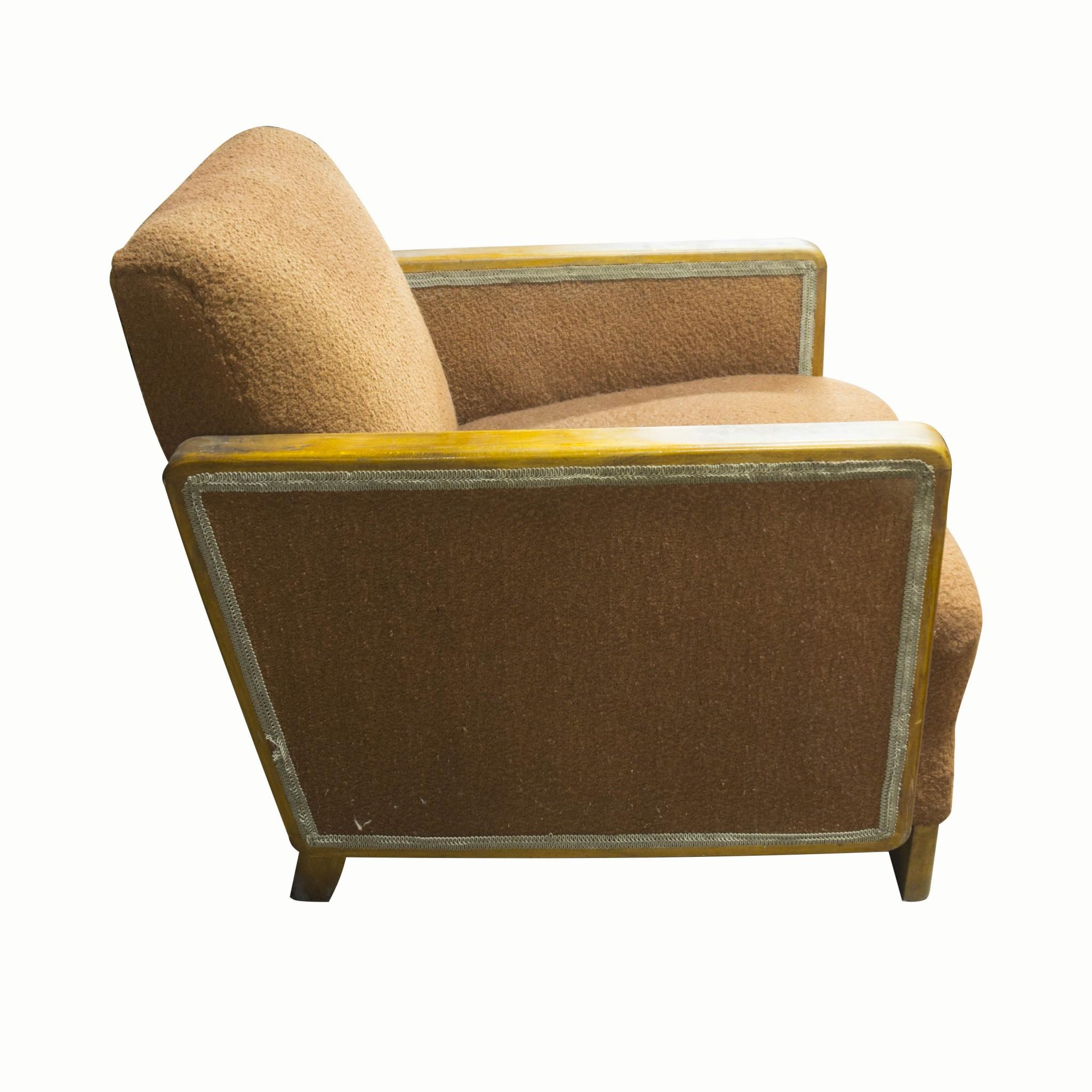 Art Deco Armchair, 1930's, Central Europe In Good Condition For Sale In Prague 8, CZ