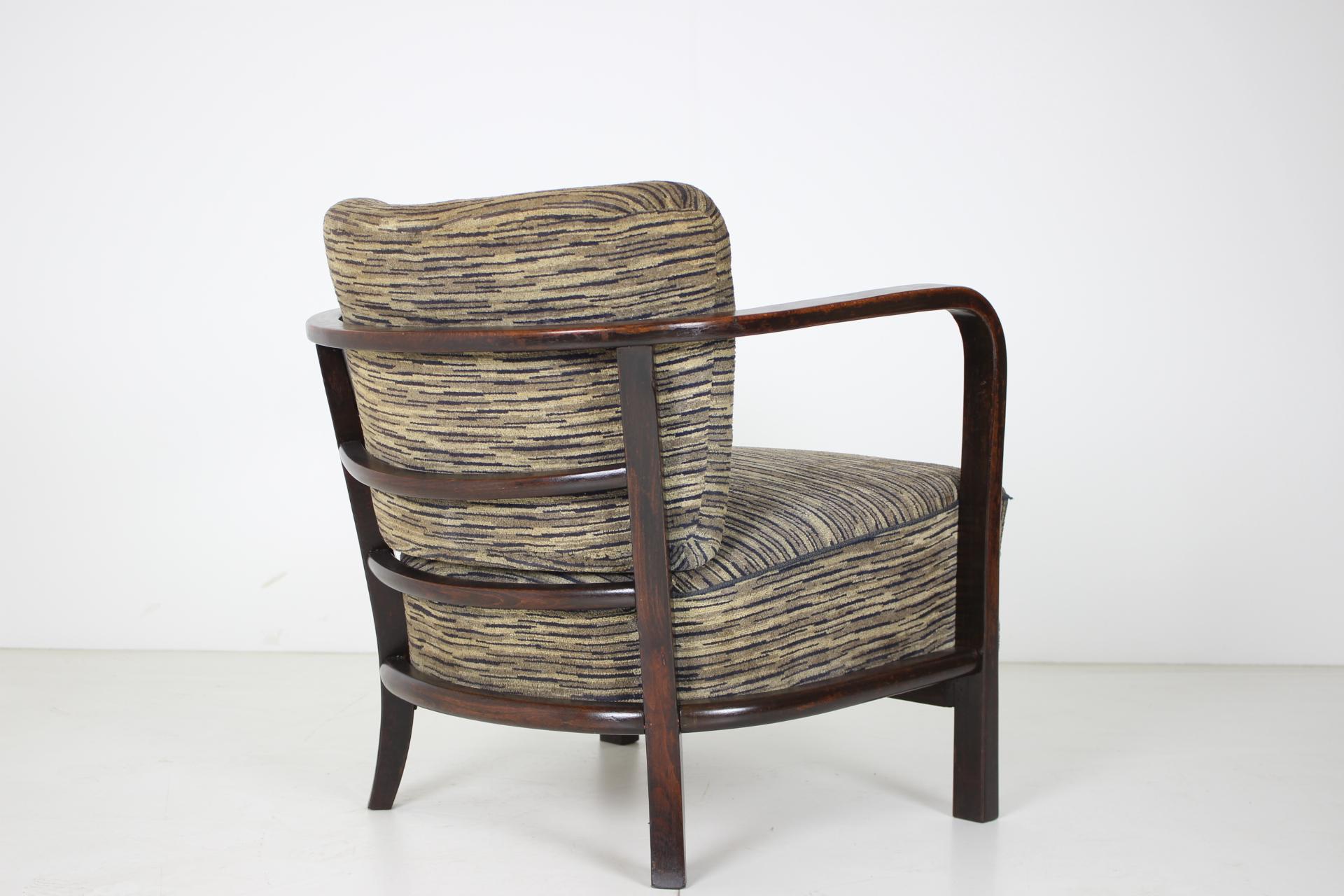 Czech Art Deco Armchair, 1930s