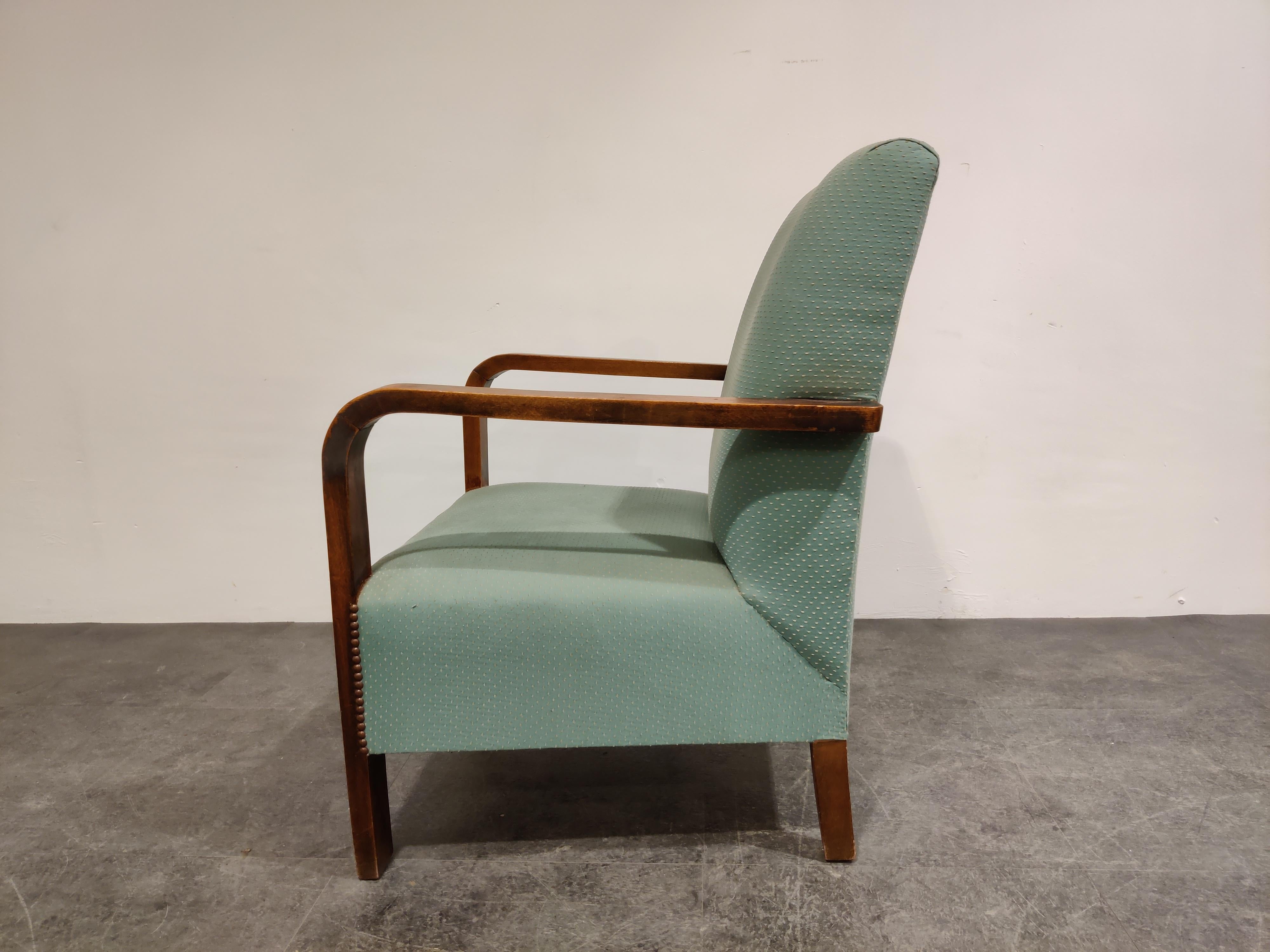 Mid-20th Century Art Deco Armchair, 1930s