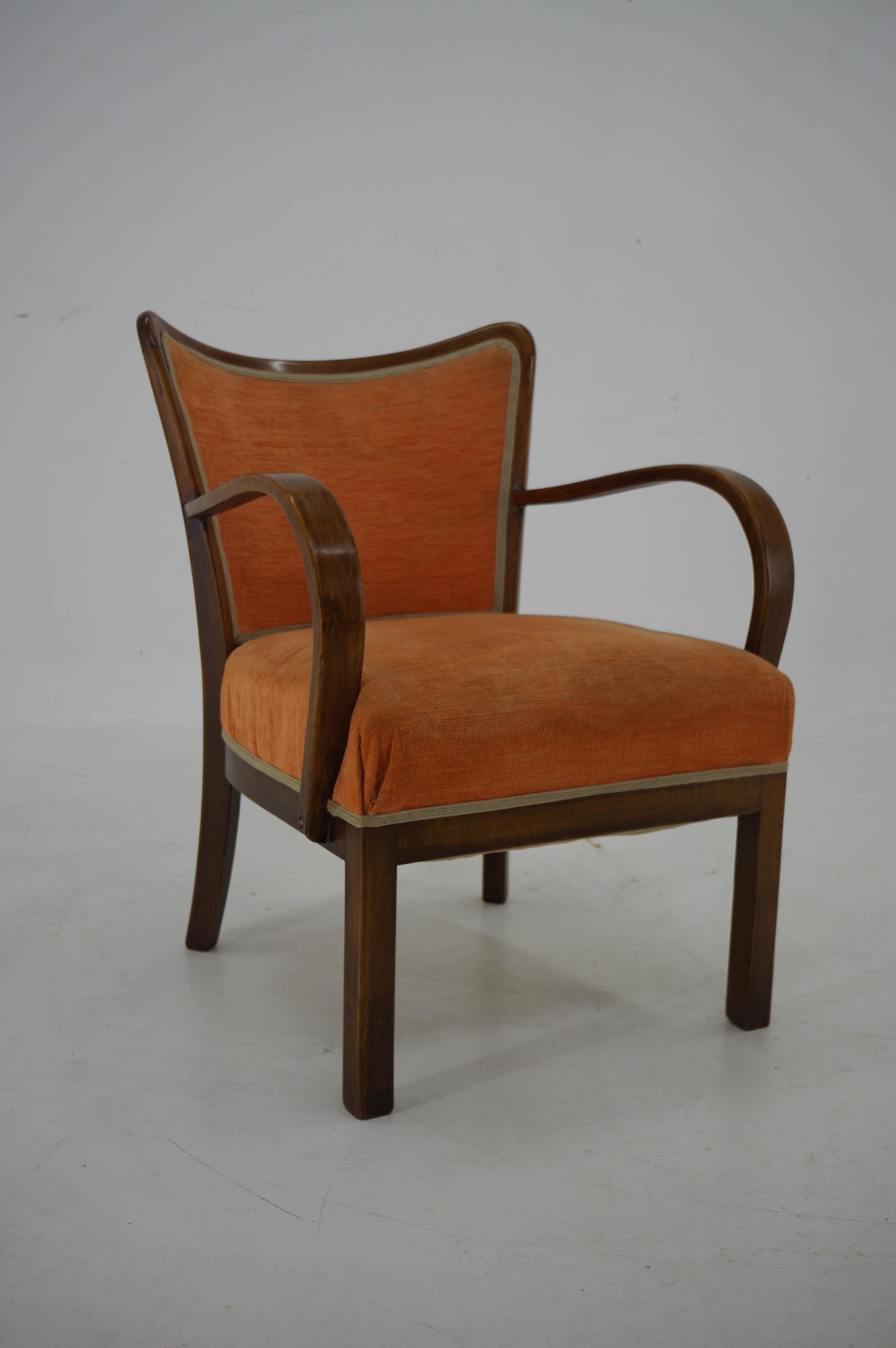 Art déco-Sessel, 1940er-Jahre (Europäisch) im Angebot