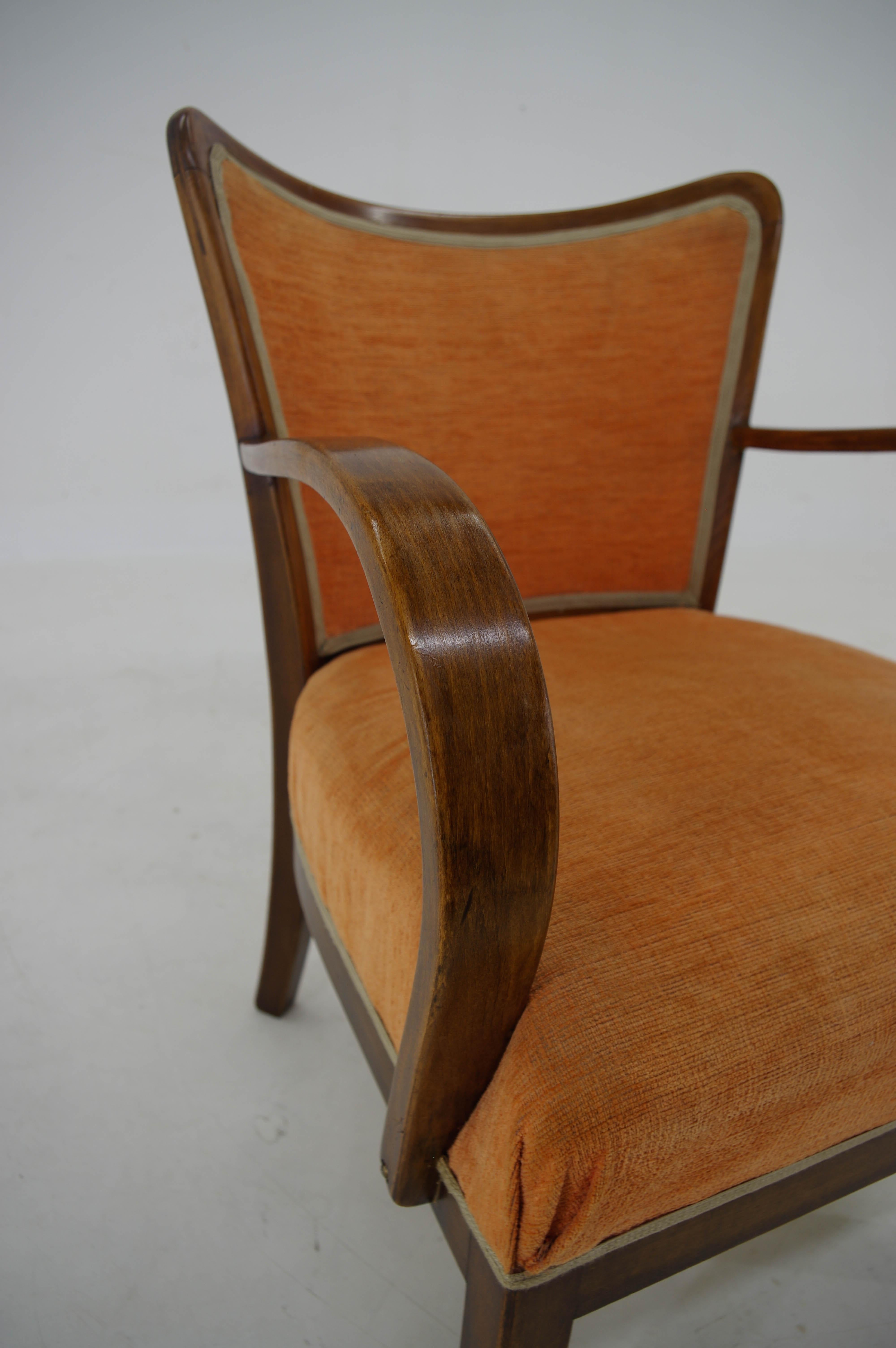 Art déco-Sessel, 1940er-Jahre im Angebot 1