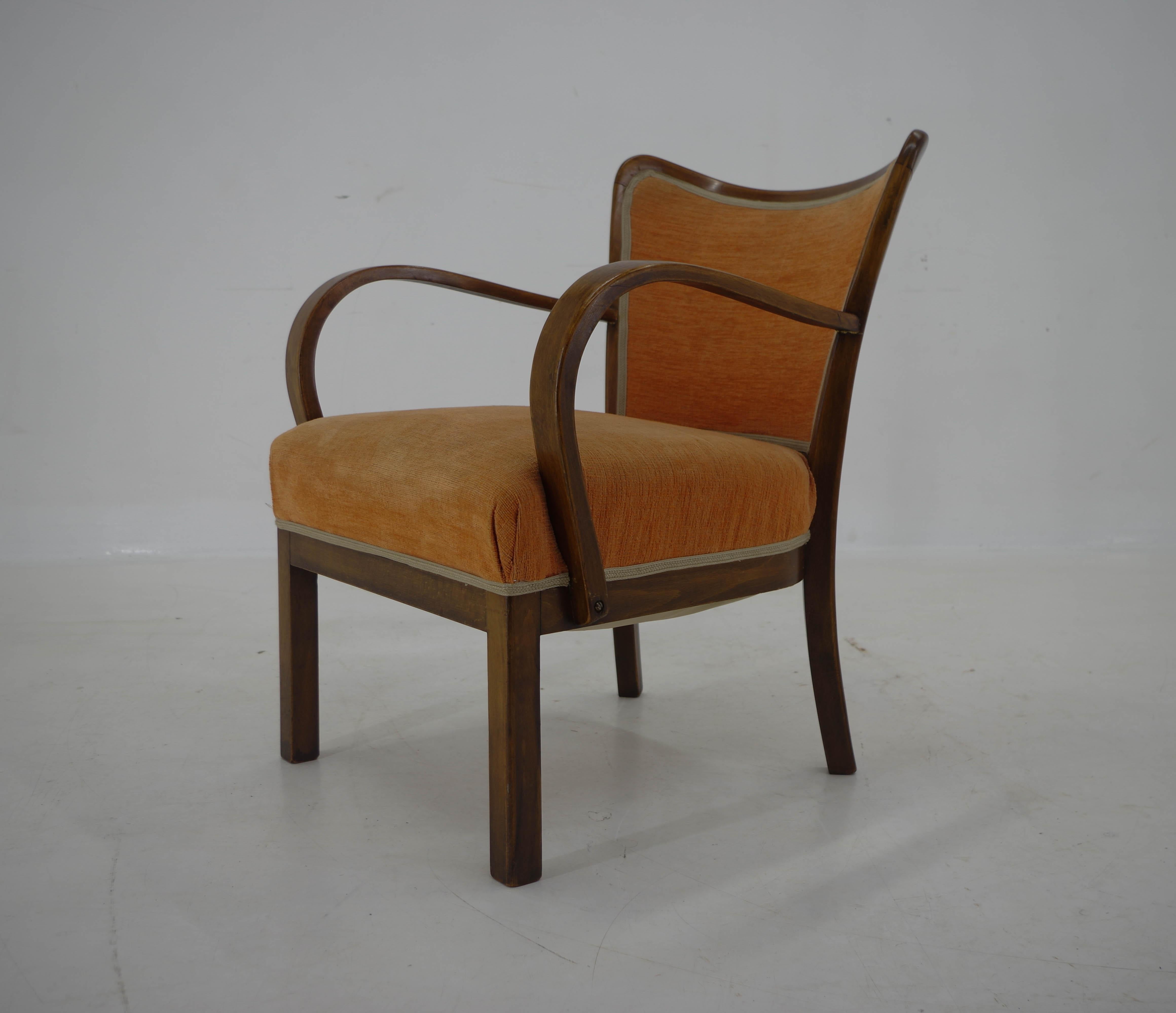 Art Deco Armchair, 1940s For Sale 3