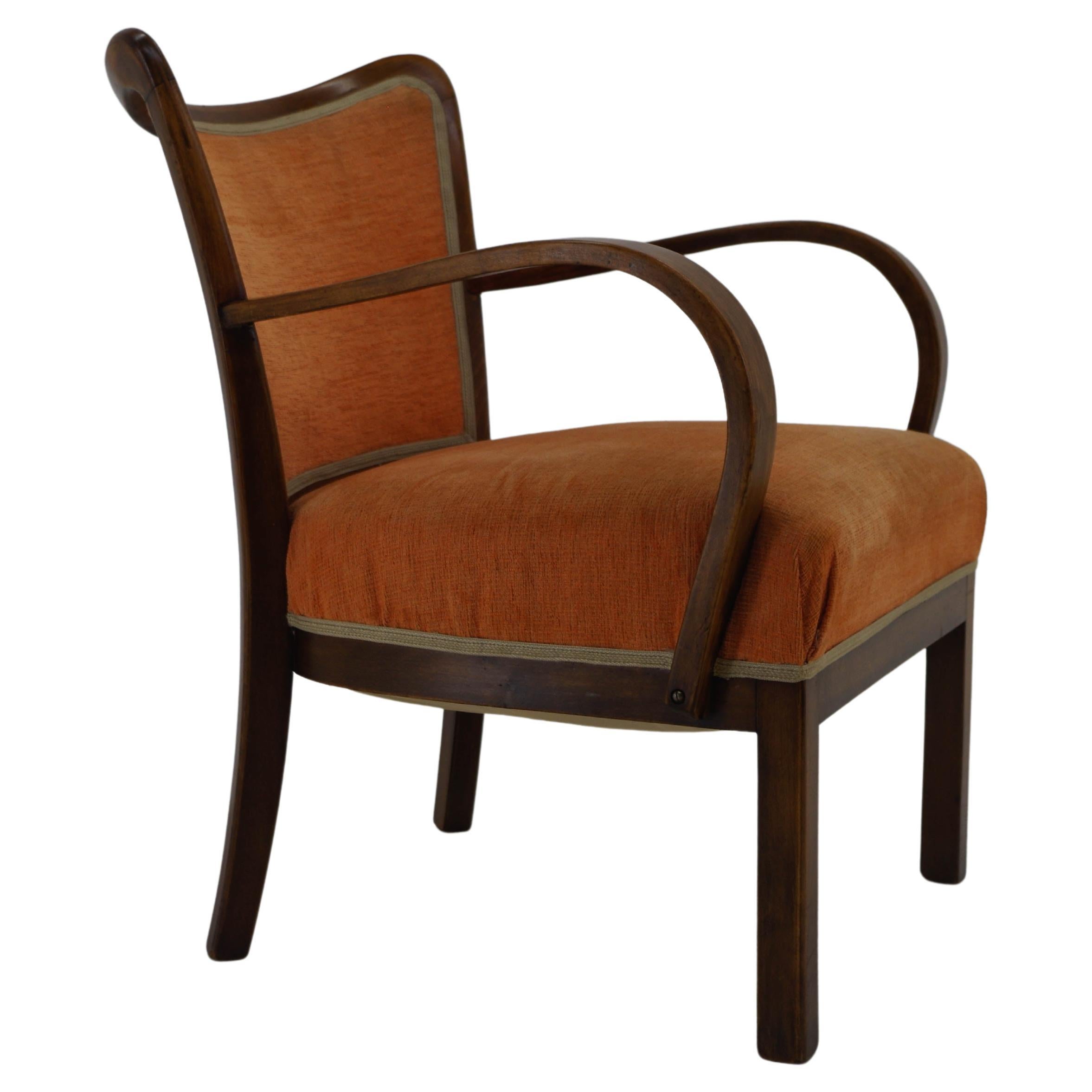 Art Deco Armchair, 1940s For Sale