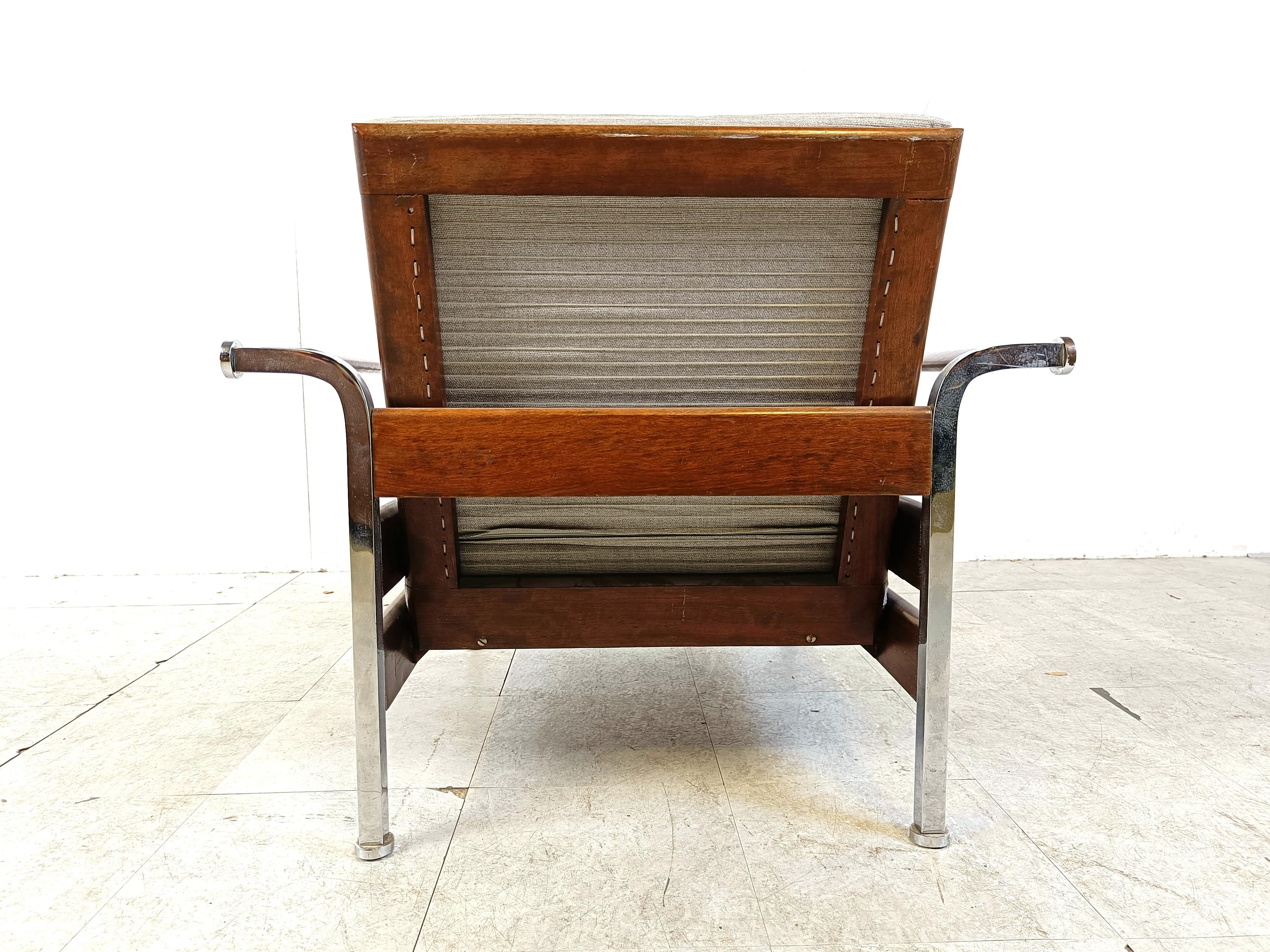 Art deco armchair, 1950s For Sale 1
