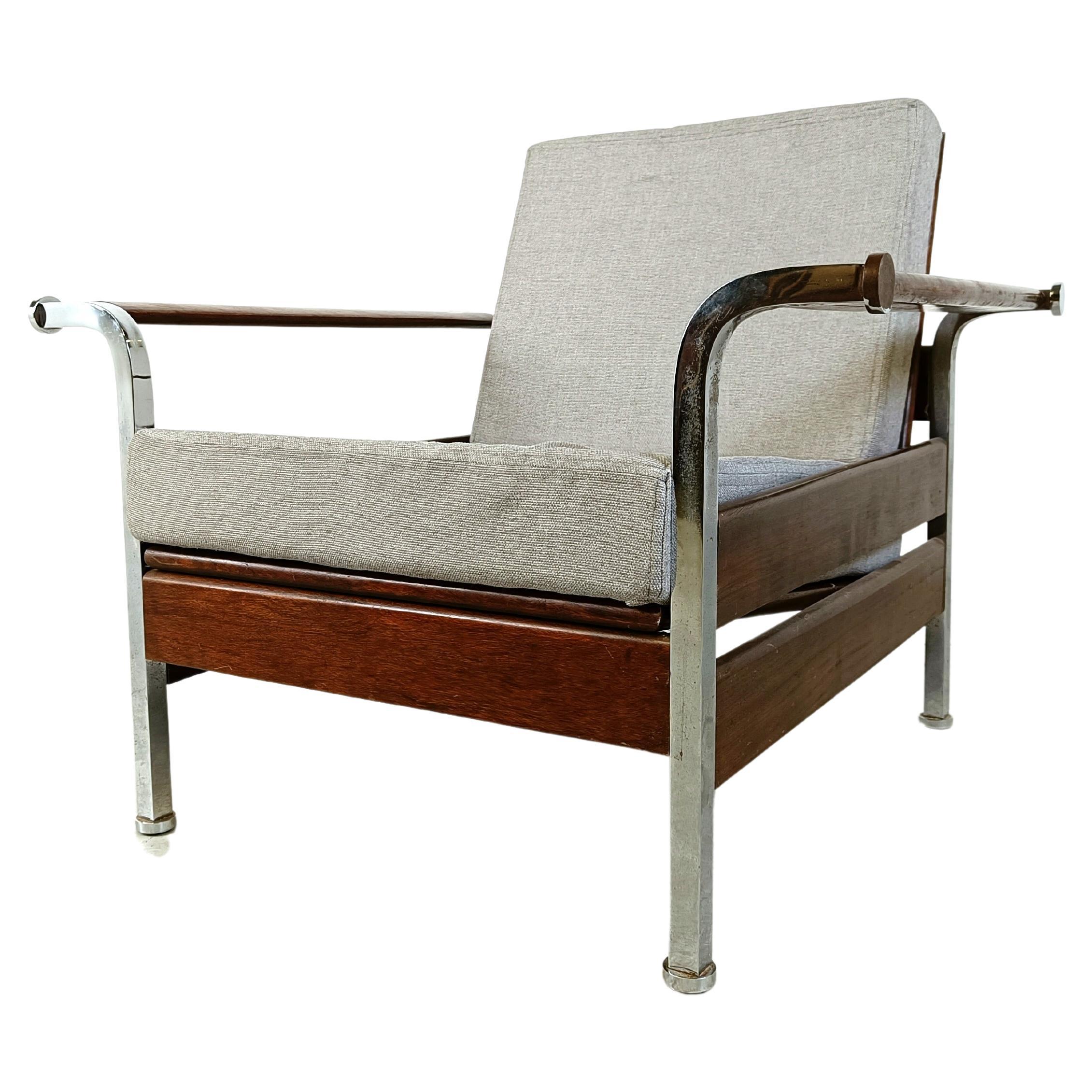 Art deco armchair, 1950s For Sale