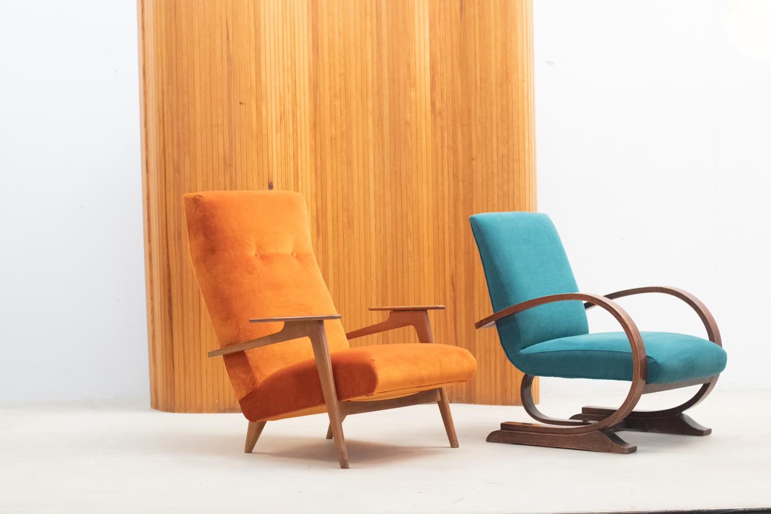 Art deco armchair, 1960s France  For Sale 1