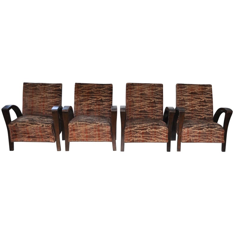 Art Deco Sessel 4 St Ca 1920er Jahre Im Angebot Bei 1stdibs