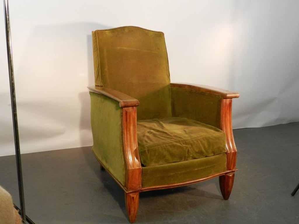 Art Deco armchair attributed to Maurice Jallot.
