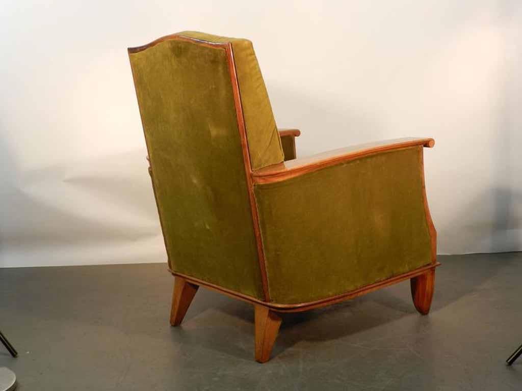 Art Deco Armchair Attributed to Maurice Jallot In Good Condition For Sale In Mouscron, WHT