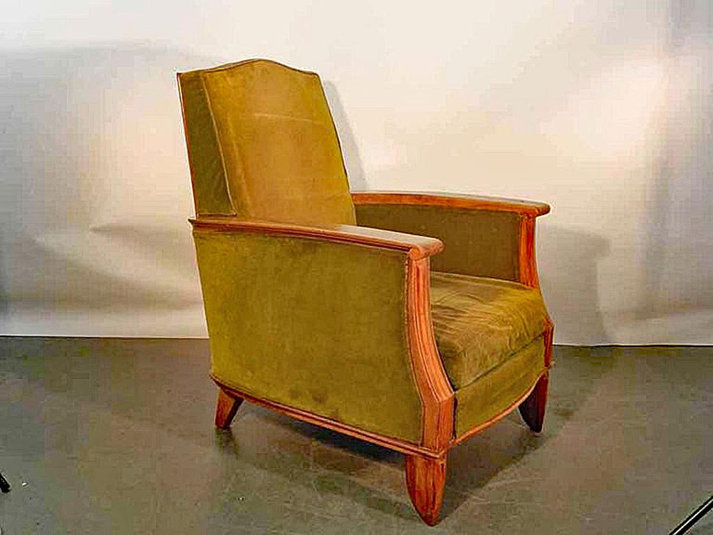 Poltrona Art Déco attribuita a Maurice Jallot in vendita 2