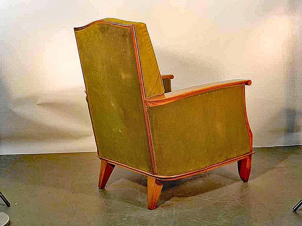 Poltrona Art Déco attribuita a Maurice Jallot in vendita 3