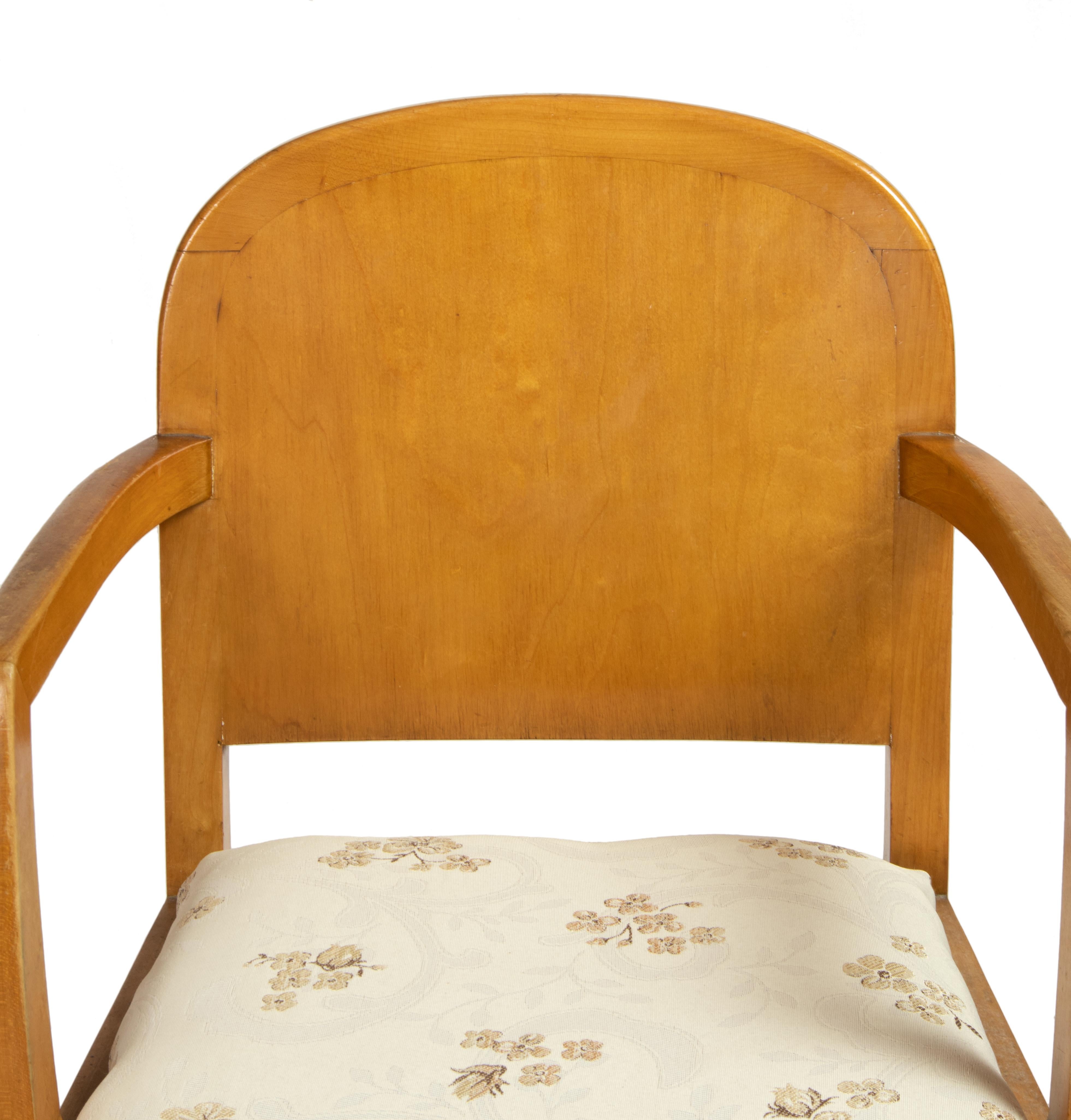 Sillón Art Decó de Armazens Nascimento, Portugal, años 40 Portugués en venta